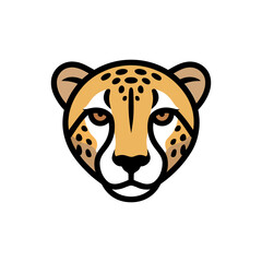 Jaguar icon on White Background Vector Art Illustration on white background.