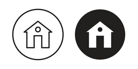 Home icons vector Collection Clipart Pack. icon with editable line stroke