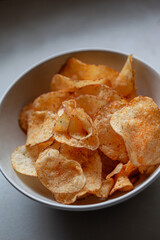 Close up of crispy crackers for an aperitif