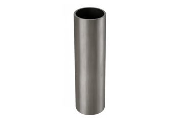 Metal pipe industrial tube representing pipeline, construction materials, engineering, plumbing elements, and manufacturing components on transparent background