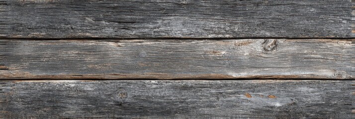 Rustic Grey Timber Surface. Authentic Wood Texture Banner with Ample Copy Space
