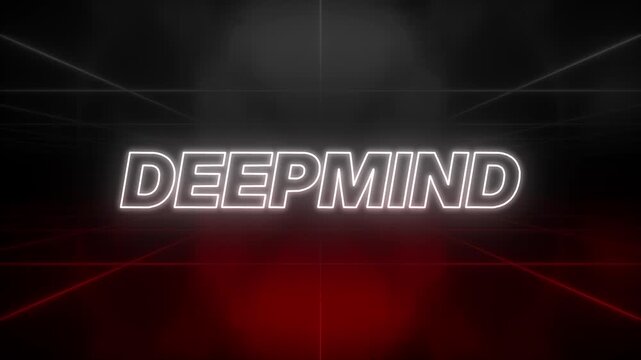 DeepMind Text 80s Style &ndash; Retro Aesthetic Background