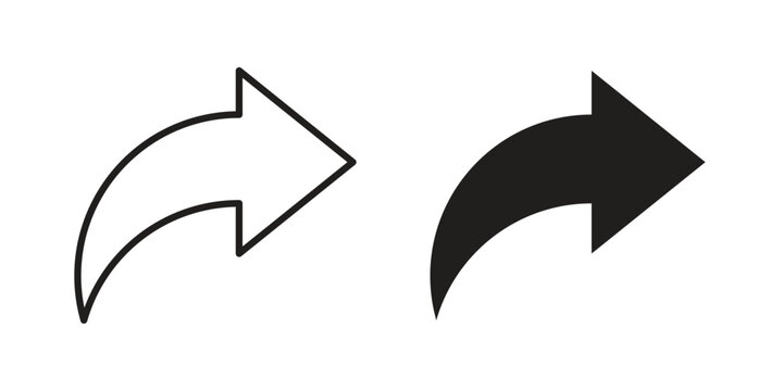 Share icons vector Collection Clipart Pack. icon with editable line stroke