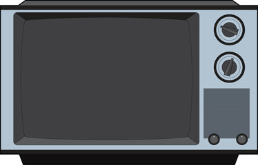 Obraz premium Old CRT TV Vector – Classic Retro Television Design