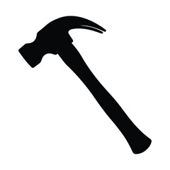 Hammer silhouette Vector, illustration