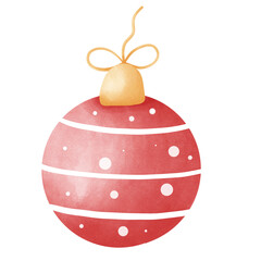 red christmas ball