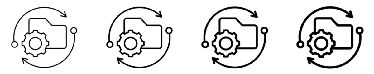 Repository Icon Set Different Style Collection
