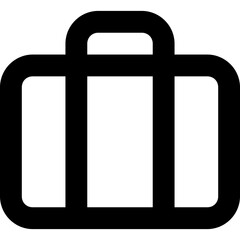 Briefcase icon - work business portfolio outline