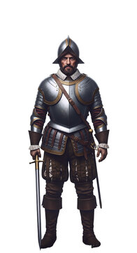 A spanish conquistador in the new world