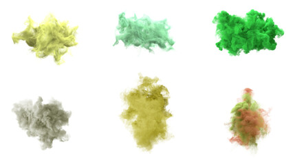 beautiful and colorful artistic swirl smoke effect isolated transparent background, editable vector artwork ai illustration file, dynamic multicolor mist vapor abstract form