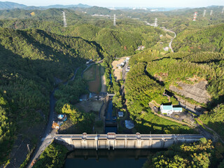 徳島県阿南市　福井ダム　ダム湖