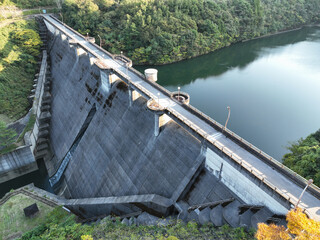 徳島県阿南市　福井ダム　ダム湖
