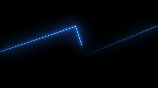 Glowing Blue Neon Line Texture Pattern, Abstract wallpaper vertical graphic lines show speed, computer graphic design elements disco concert LED WALL seamless