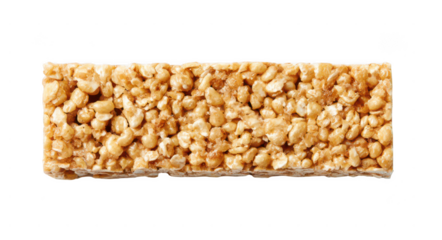 Granola bar with oats and puffed grains