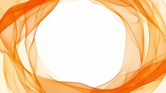 円形に広がるオレンジの抽象背景 脈動