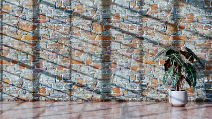 Fototapeta premium Large luxury modern bright interiors Living room mockup illustration 3D rendering image