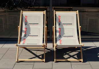 Wooden Chairs Mockup