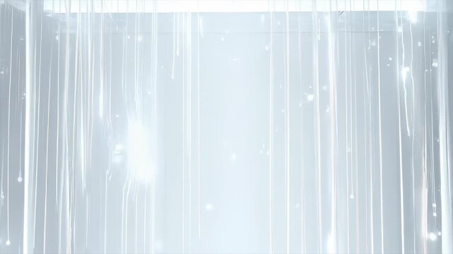 光に包まれたホワイトステージと幻想空間 上昇