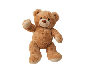 Obraz premium Brown Teddy Bear Toy Isolated on White