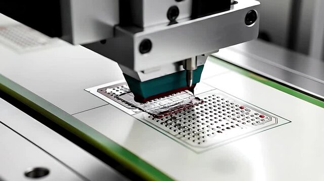 Precision Manufacturing - Automated Process for Electronic Component Production.
