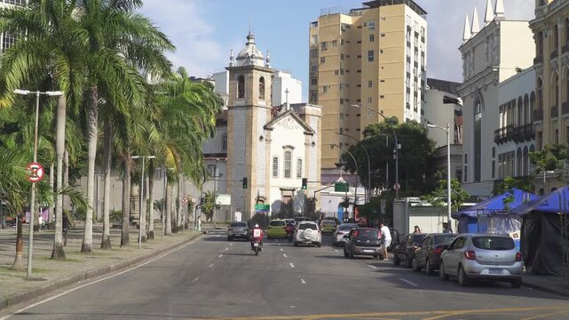 The Lapa neighborhood located in central Rio de Janeiro, Brazil.