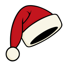 Santa Claus Christmas Hat Vector Illustration