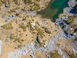 Landscape of Rila Mountain near Malyovitsa Lakes, Bulgaria