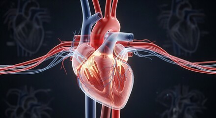 a heart with blood flowing out of it