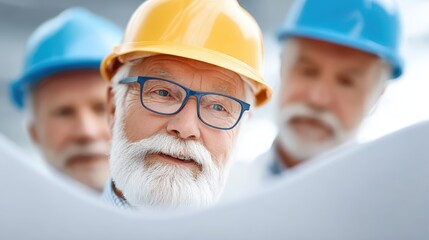 Experienced Engineers Planning Future Construction Project, Project planning