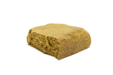 Hashish bock isolated on white background