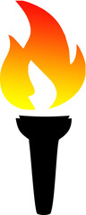 Set of fire flame vector icons. Collection of fire and flame icons. Bonfire icons, flaming elements.