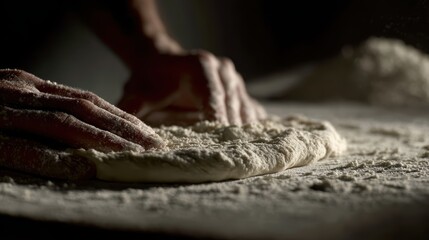 Dough Kneading Hands: Baking, Flour, Artisan Bread