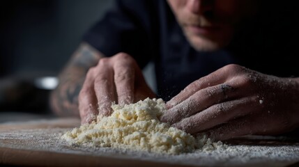 Dough Making Hands Chef | Cooking Food Preparation Recipe