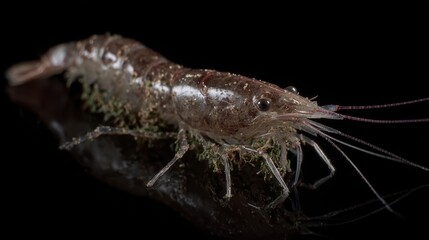 Glass Shrimp Macro, Freshwater Aquarium Pet, Invertebrate