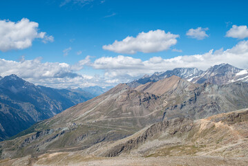 the beautiful mountain landscape of the alpine landscape of Switzerland