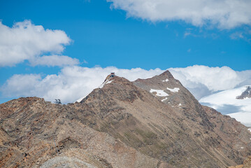the beautiful mountain landscape of the alpine landscape of Switzerland