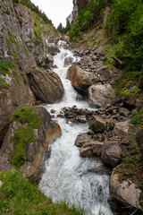 Beautiful cascade in river Kander in Switzerland