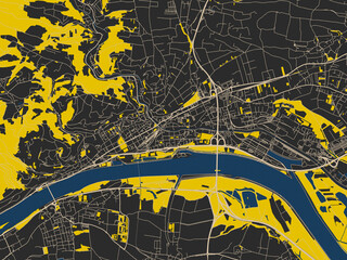 Modern Flat Map Krems Der