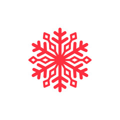 Christmas Snowflakes Icon flat vector design
