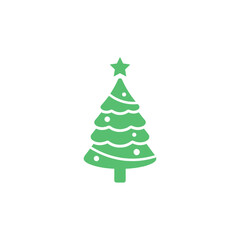 Christmas tree Icon flat vector design