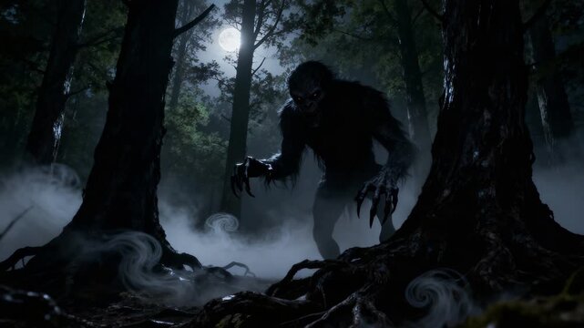 Shadowed forest whispers secrets of unseen predator lurking nearby