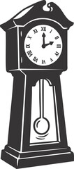 Vintage Grandfather Clock Illustration