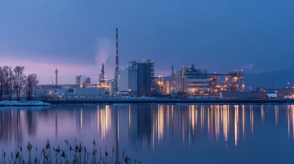 Bioluminescent plants glow at sunset
