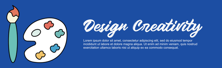 creative design education art painting concept