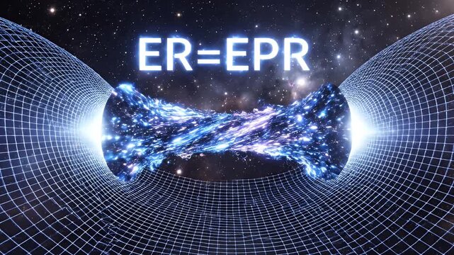 Visualizing Quantum Entanglement: Exploring EREPR and Wormholes in Space.