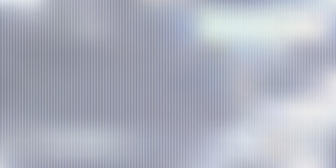 Vector ribbed glass texture background. Blue white grey purple ribbed glass. Mesh gradient. acrylic ribbed bath surface. Reeded glass background semitransparent overlay