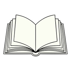 open book isolated on white