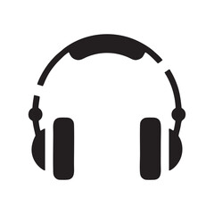 headphones icon on white