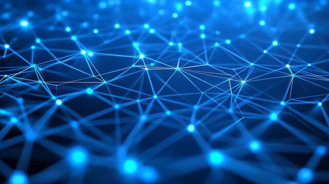 Digital Connectivity: A vibrant visualization of a network of interconnected points, forming a complex web that pulsates with the energy of the digital age.