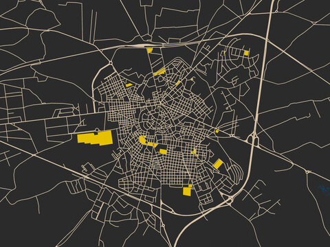 Graphic city map artwork of Altamura, Italy